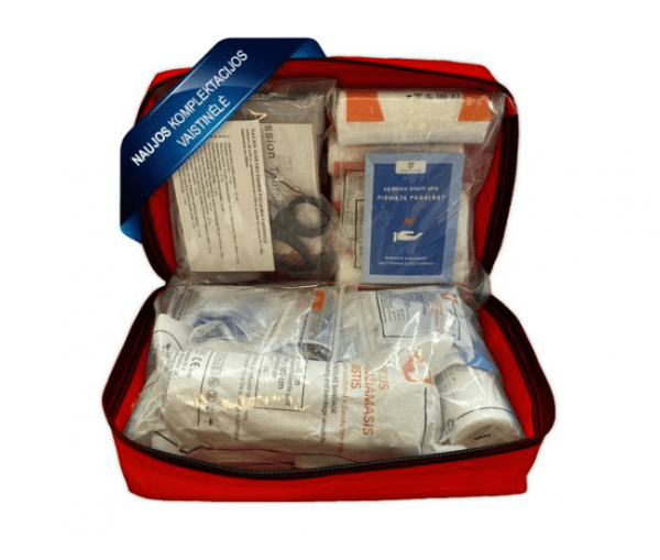 Naujos komplektacijos pirmosios pagalbos rinkinys militra Naujos komplektacijos pirmosios pagalbos rinkinys militra