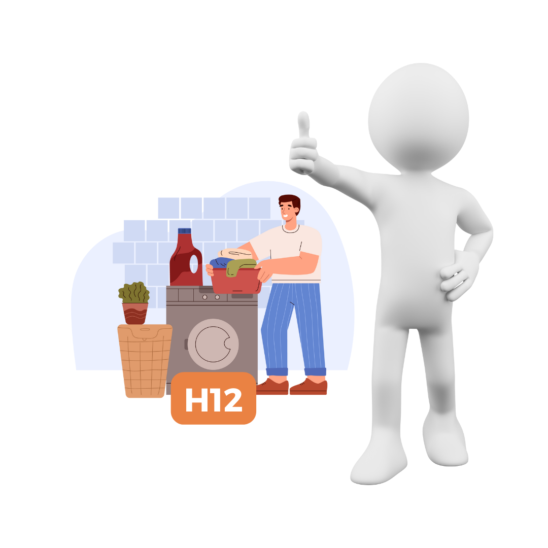 H12 Skalbima Ir Sausa Chemini Valyma Atliekantys Darbuotojai