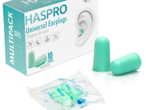 Ausu kistukai HASPRO MULTI10 MINT, 10 poru zali.militra