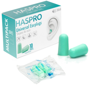 Ausu kistukai HASPRO MULTI10 MINT, 10 poru zali.militra Ausu kistukai HASPRO MULTI10 MINT, 10 poru zali.militra