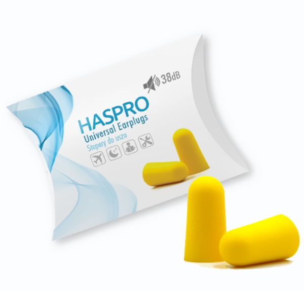 HASPRO silikoniniai ausu kistukai (27dB) - 1 pora. geltoni. militra HASPRO silikoniniai ausu kistukai (27dB) 1 pora. geltoni. militra