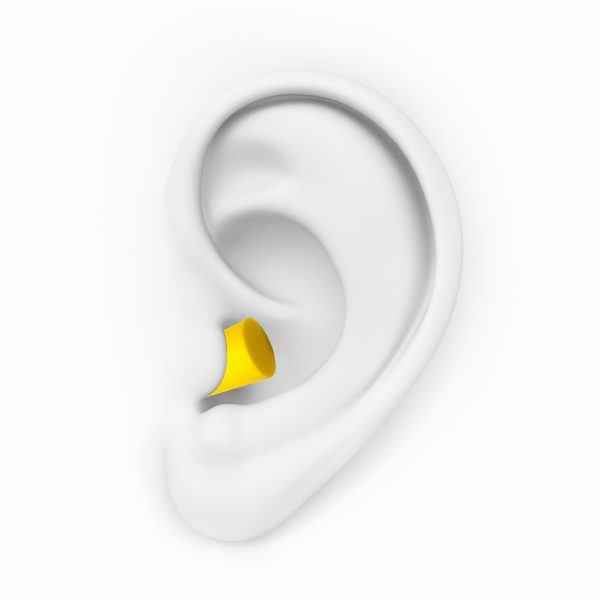 HASPRO silikoniniai ausu kistukai (27dB) - 1 pora. geltoni. militra.1 HASPRO silikoniniai ausu kistukai (27dB) 1 pora. geltoni. militra.1