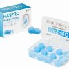 HASPRO silikoniniai ausu kistukai (27dB) - 6 poros.melyni militra HASPRO silikoniniai ausu kistukai (27dB) 6 poros.melyni militra