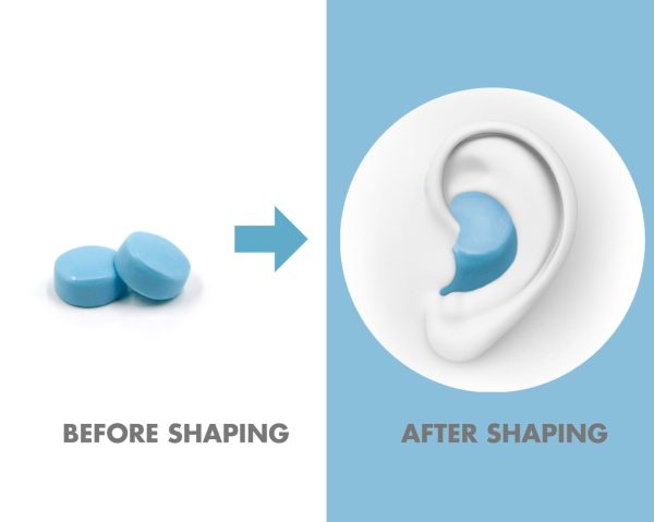 HASPRO silikoniniai ausu kistukai (27dB) - 6 poros.melyni militra.2 HASPRO silikoniniai ausu kistukai (27dB) 6 poros.melyni militra.2