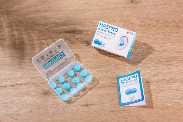 HASPRO silikoniniai ausu kistukai (27dB) - 6 poros.melyni militra.6 HASPRO silikoniniai ausu kistukai (27dB) 6 poros.melyni militra.6