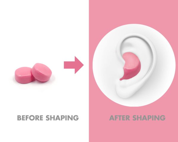 HASPRO silikoniniai ausu kistukai (27dB) - 6 poros.roziniai militra.2 HASPRO silikoniniai ausu kistukai (27dB) 6 poros.roziniai militra.2