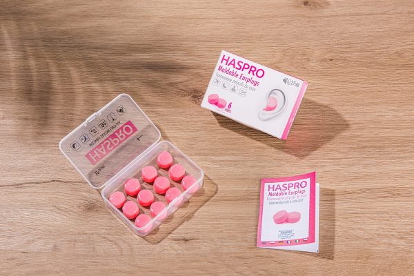 HASPRO silikoniniai ausu kistukai (27dB) - 6 poros.roziniai militra.6 HASPRO silikoniniai ausu kistukai (27dB) 6 poros.roziniai militra.6