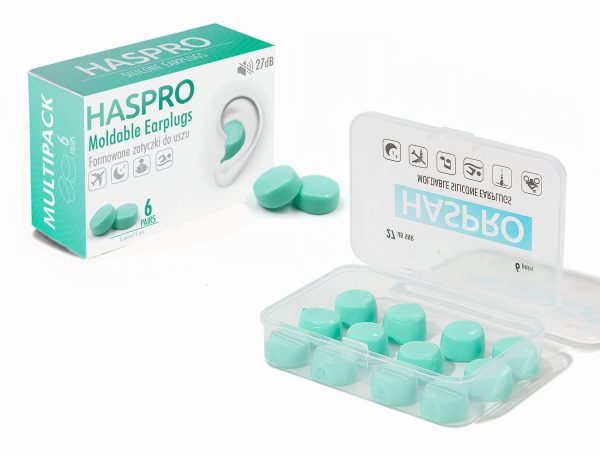 HASPRO silikoniniai ausu kistukai (27dB) - 6 poros.zali militra. 3 jpg. HASPRO silikoniniai ausu kistukai (27dB) 6 poros.zali militra. 3 jpg.