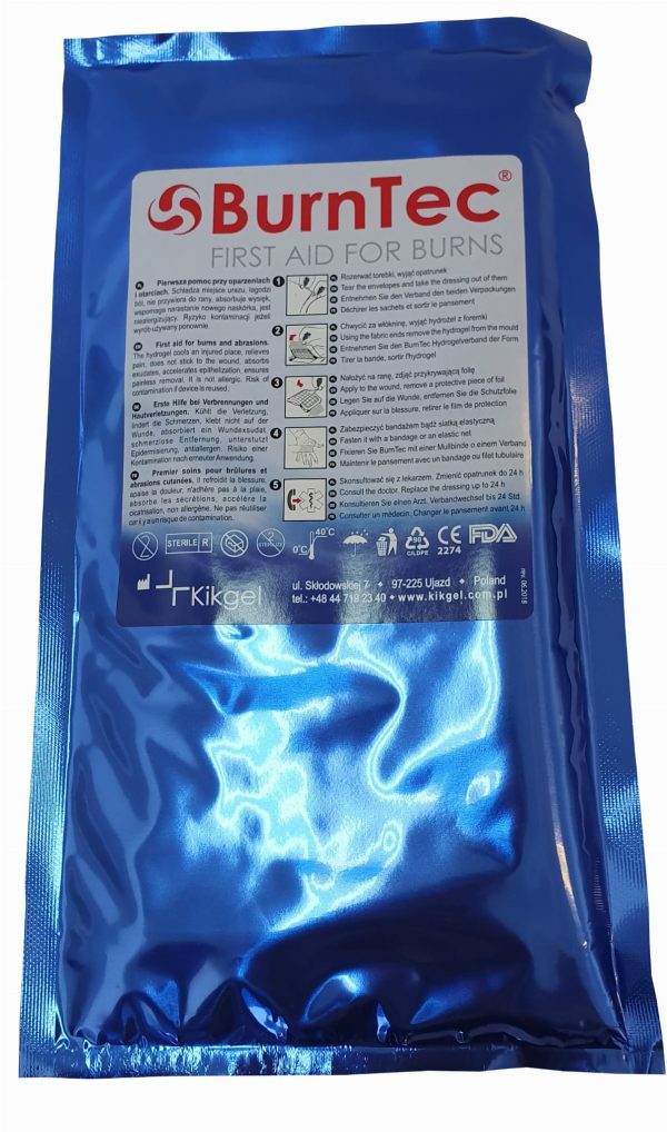 Hidrogeliniai Tvarsciai nuo nudegimu BurnTec.20x20 cm.