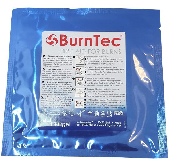 Hidrogeliniai Tvarsciai nuo nudegimu BurnTec.5x5 cm.1