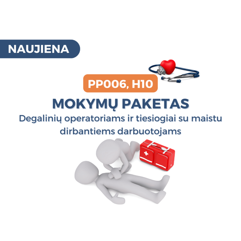 Mokymu Paketas Degaliniu Operatoriams Ir Tiesiogiai Su Maistu Dirbantiems Darbuotojams