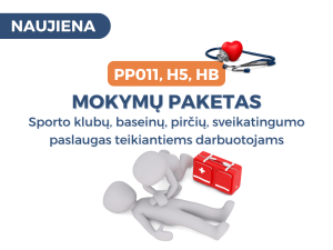 Mokymu paketas sporto klubu baseinu pirciu sveikatingumo paslaugas teikiantiems darbuotojams