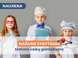 Teminis vaikų gimtadienis Mažasis gydytojas