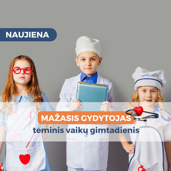 Teminis vaikų gimtadienis Mažasis gydytojas