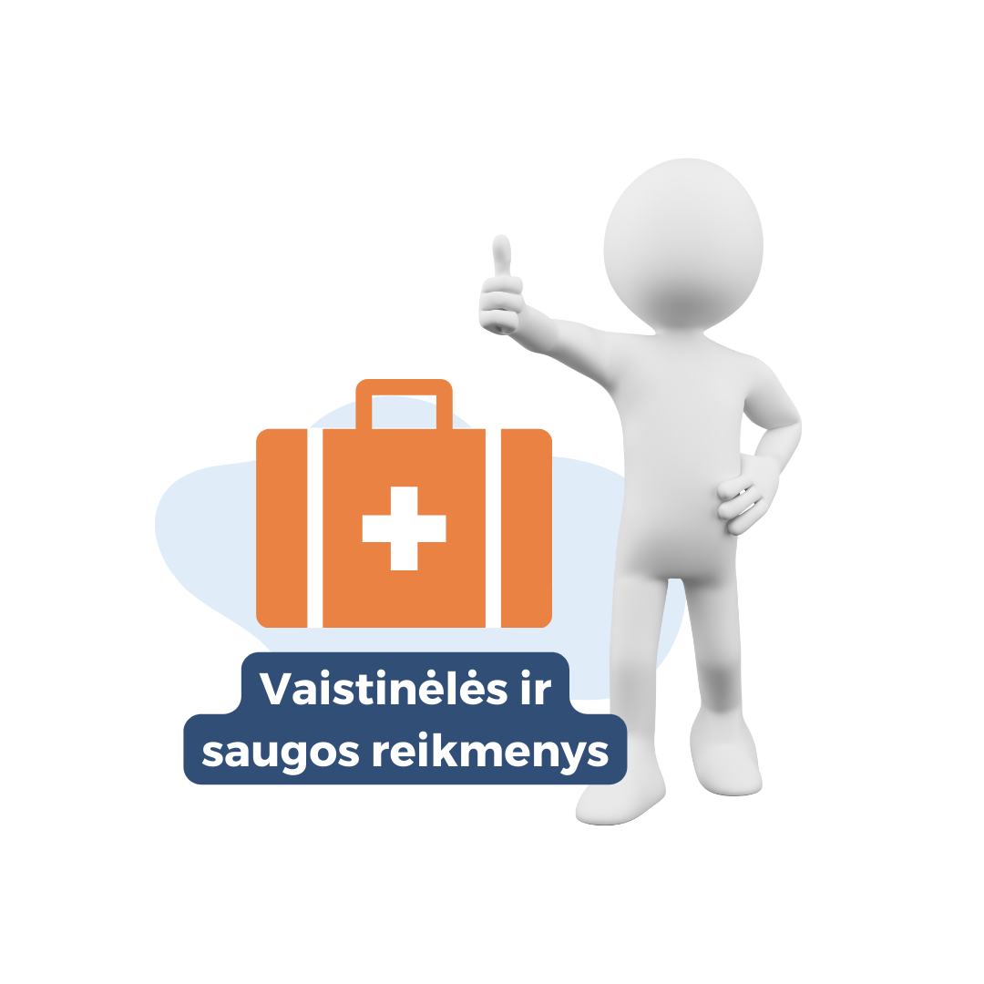 Vaistinėlės ir saugos reikmenys
