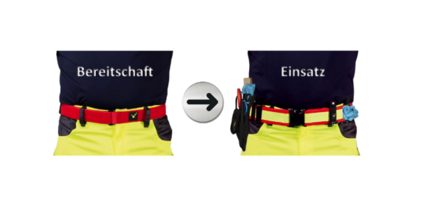 RAUDONA Paramediko diržas